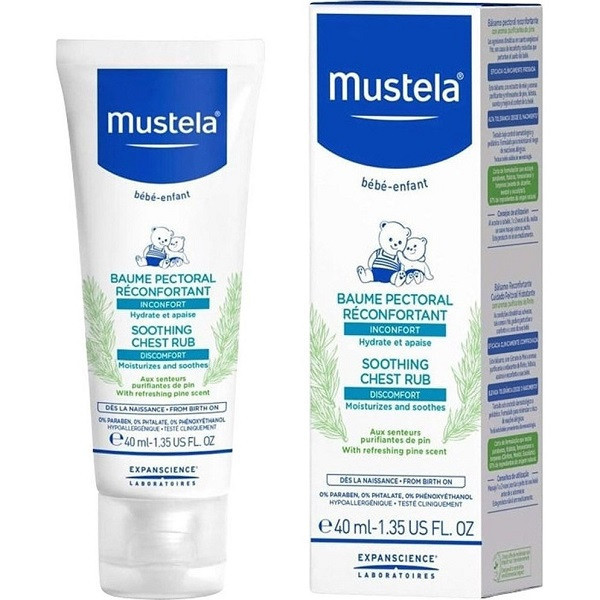 فروش و قیمت کرم تسکین دهنده قفسه سینه موستلا ۴۰میل mustela