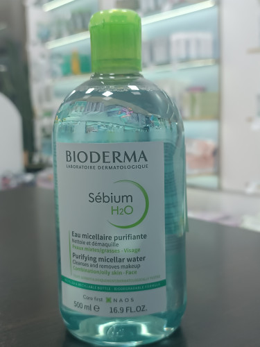 فروش و قیمت محلول پاک کننده بایودرما مدل sebium H2O 500میل