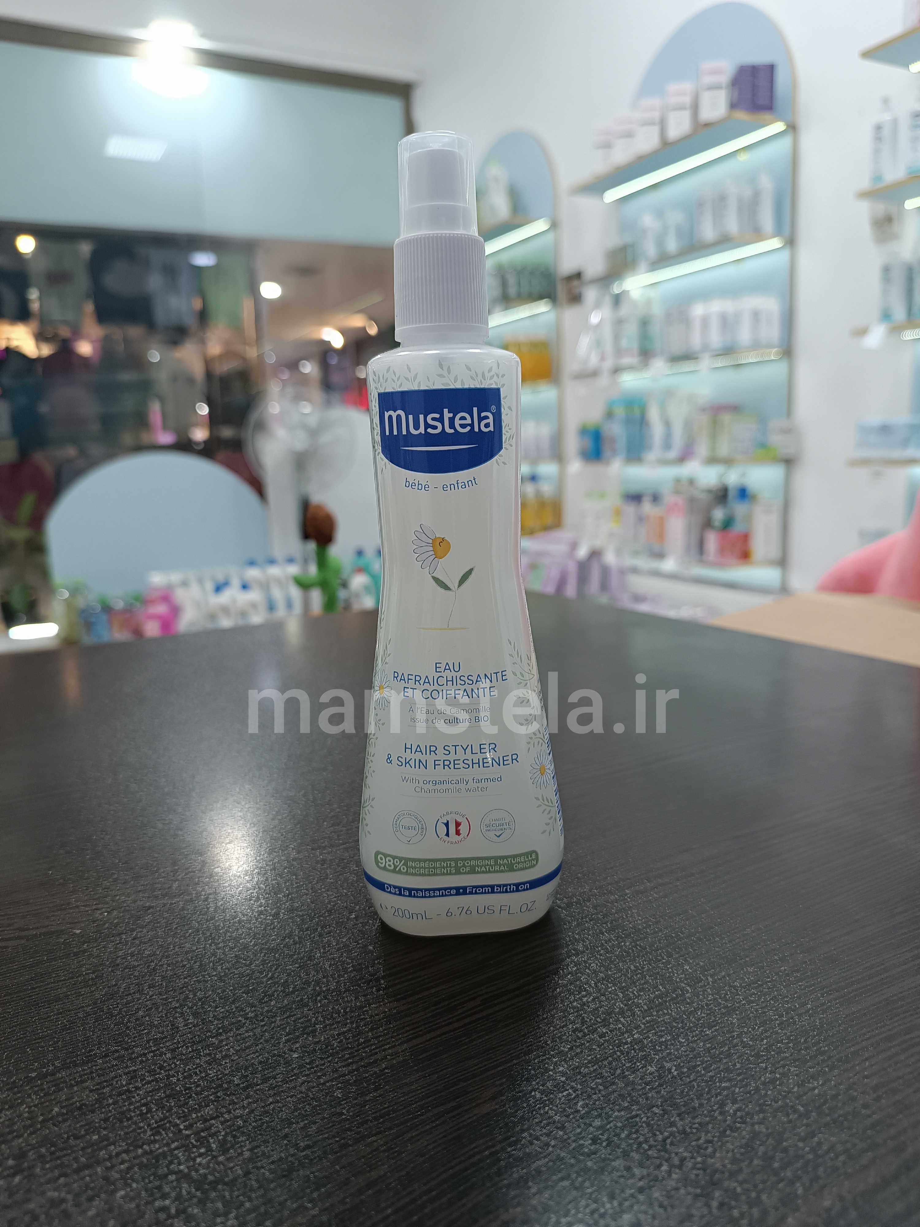 اسپری گره مو باز و خوشبو کننده موستلا mustela اصل فرانسه 200میل