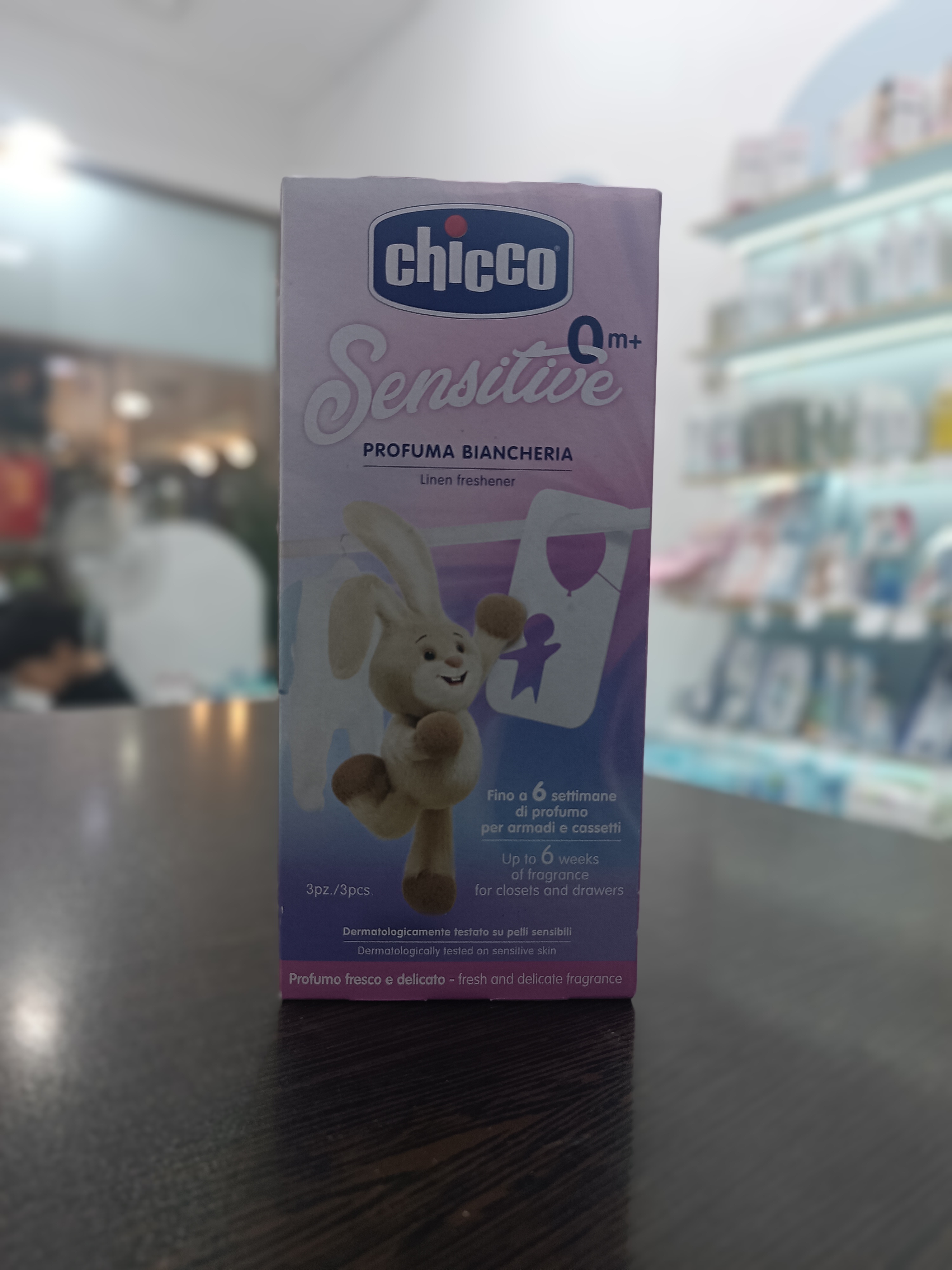 خوشبوکننده کمد و لباس کودک چیکو (Chicco) مدل سنسیتیو