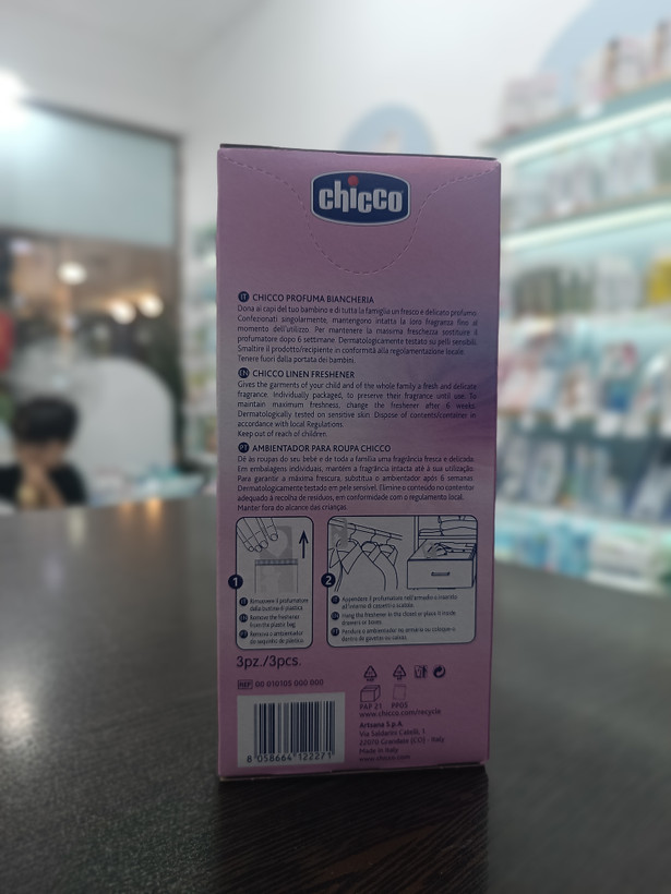 خوشبوکننده کمد و لباس کودک چیکو (Chicco) مدل سنسیتیو
