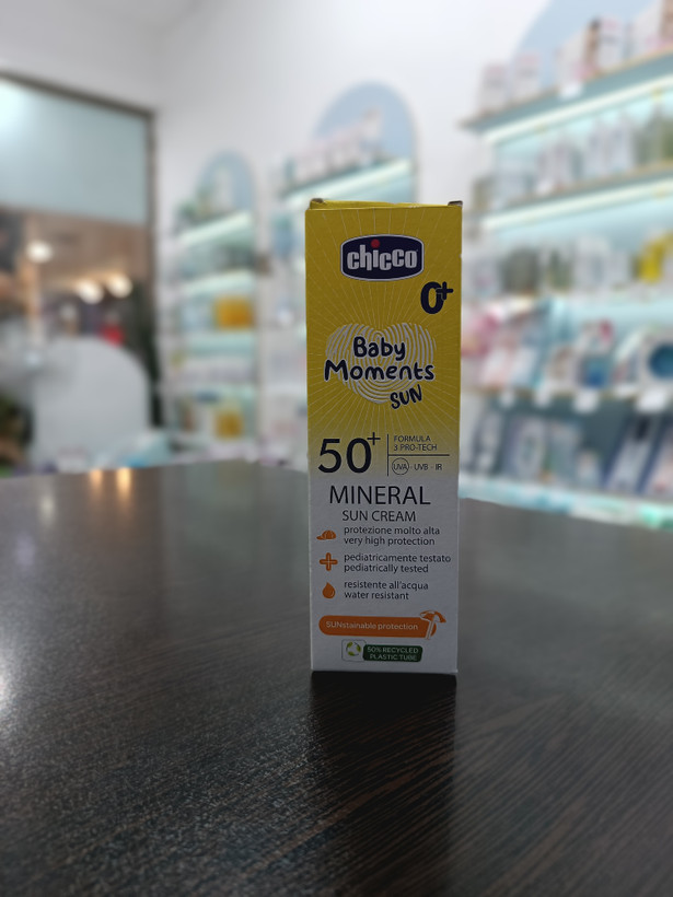 کرم ضد آفتاب مینرال کودک چیکو SPF 50+ حجم ۷۵ میل
