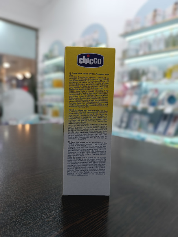 کرم ضد آفتاب مینرال کودک چیکو SPF 50+ حجم ۷۵ میل